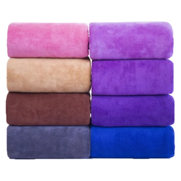 Oversized Super thick towel microfiber bath towel, super soft, super absorbent and quick-drying, White towel face towel