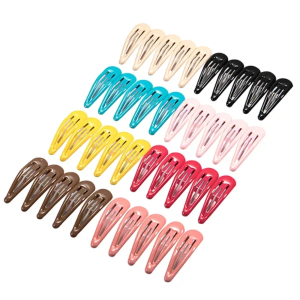 10/20/30/40 New Girls Cute Colorful Waterdrop Shape Hairpins Sweet Hair Clips Kids Barrettes Slid Clip Fashion Hair Accessories - Image 6