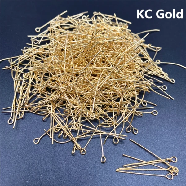 100-200pcs/Lot Eye Head Pins 15/20/25/30/35/40/45/50/60mm Eye Pins Findings For Diy Jewelry Making Jewelry Accessories Supplies - Image 6