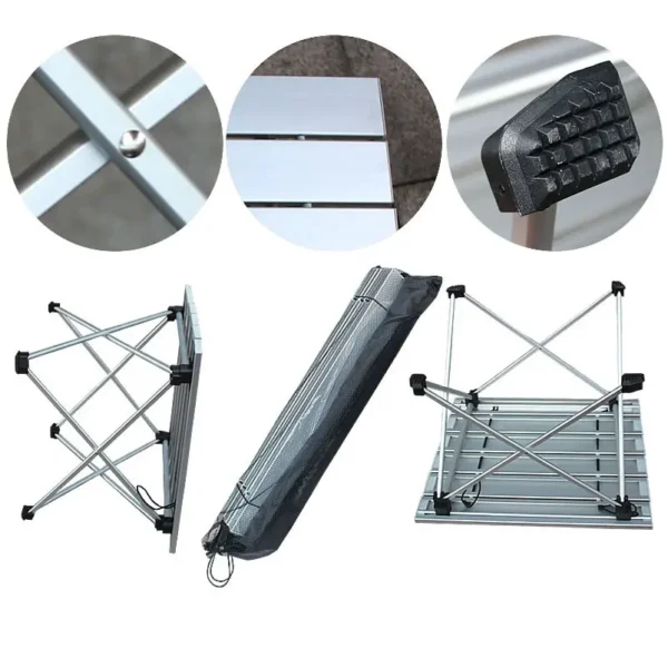 Ultralight Aluminum  Camp Table, Portable Folding Camping Table with Carry Bag for Outdoor, Fishing & Picnic - Image 5