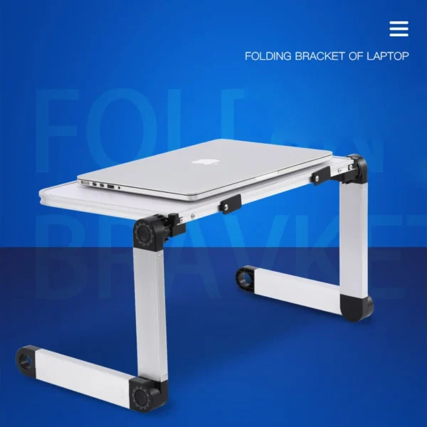 Aluminum alloy Foldable Computer Desks Bed Tray Laptop Notebook Lap Portable Vented Adjustable Stand PC Folding Desk Table - Image 5