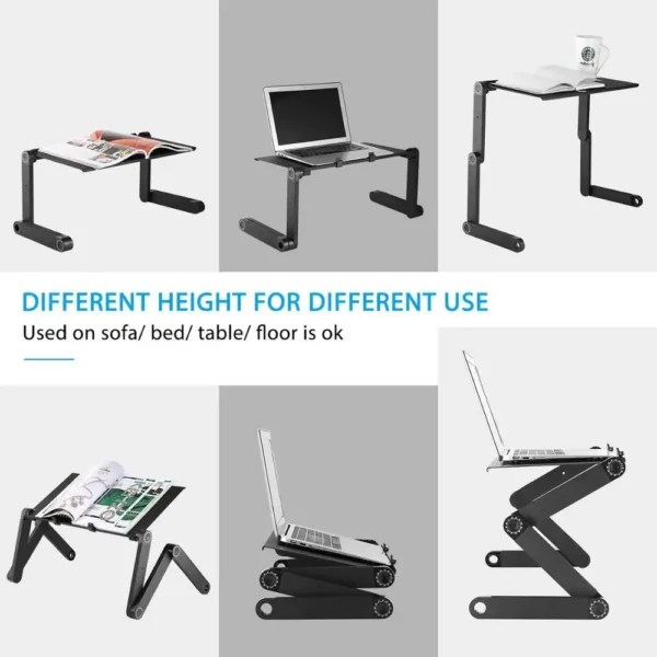 Laptop Stand Portable Notebook Computer Table Foldable PC Bed Sofa Desk Escritorio Adjustable Ergonomics Aluminum Alloy Shelf - Image 5