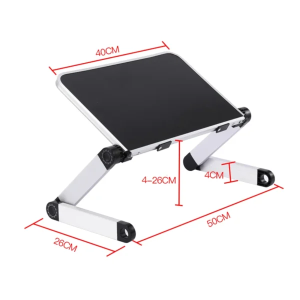 Aluminum alloy Foldable Computer Desks Bed Tray Laptop Notebook Lap Portable Vented Adjustable Stand PC Folding Desk Table - Image 6