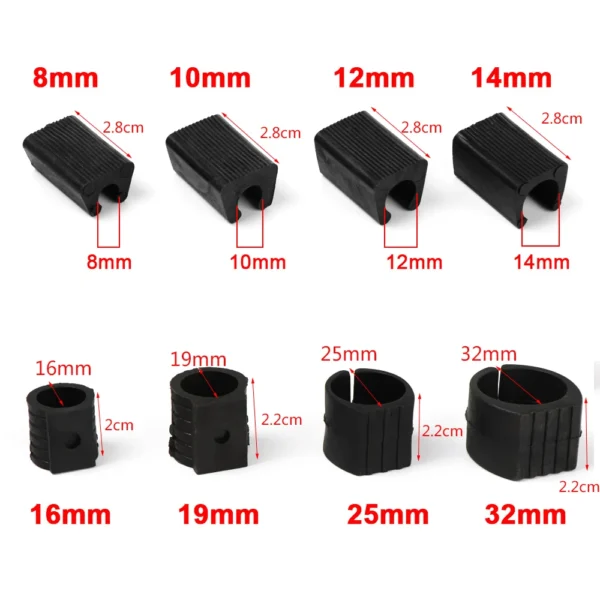 10pcs/set U Shaped Chair Leg Pad Chair Foot Bumper Damper Anti-front Tilt Non-slip Durable Tube Caps Pipe Clamp Floor Protector - Image 6