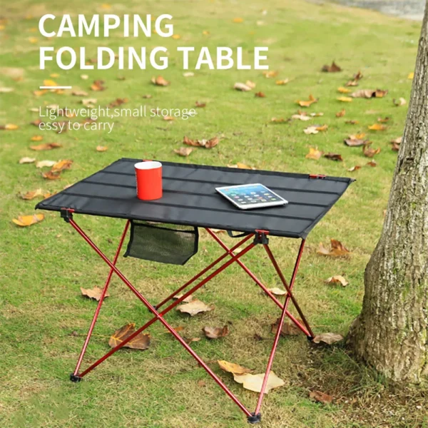 Portable Foldable Table Camping Outdoor Furniture Computer Bed Tables Picnic 6061 Aluminium Alloy Ultra Light Folding Desk - Image 2