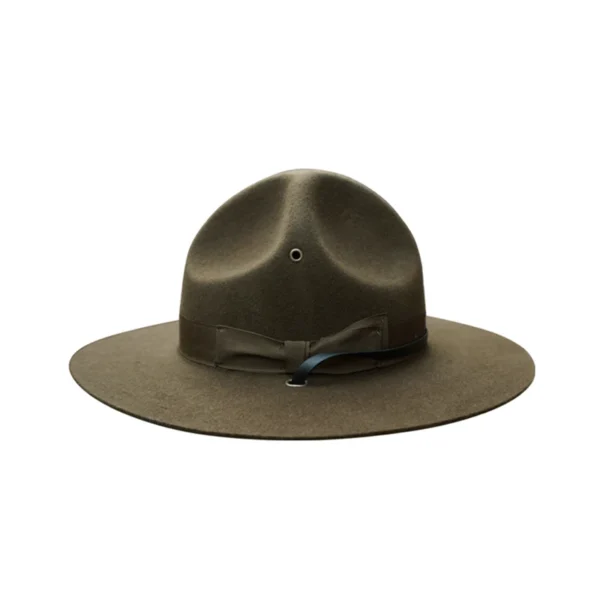 X047 U.S. Marine Corps Adult Wool Fedora Hats Adjustable Size Woolen Army Green Hats Fedora Hat Men Fashion Womens Church Hats