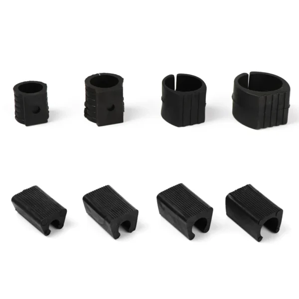 10pcs/set U Shaped Chair Leg Pad Chair Foot Bumper Damper Anti-front Tilt Non-slip Durable Tube Caps Pipe Clamp Floor Protector - Image 2