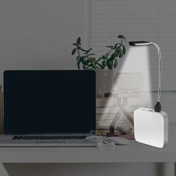 Mini 4 LED Book Lamp Portable USB Reading Night Lamp White/Warm Color Table Desk Lamp For Laptop Power Bank Notebook PC Computer - Image 6