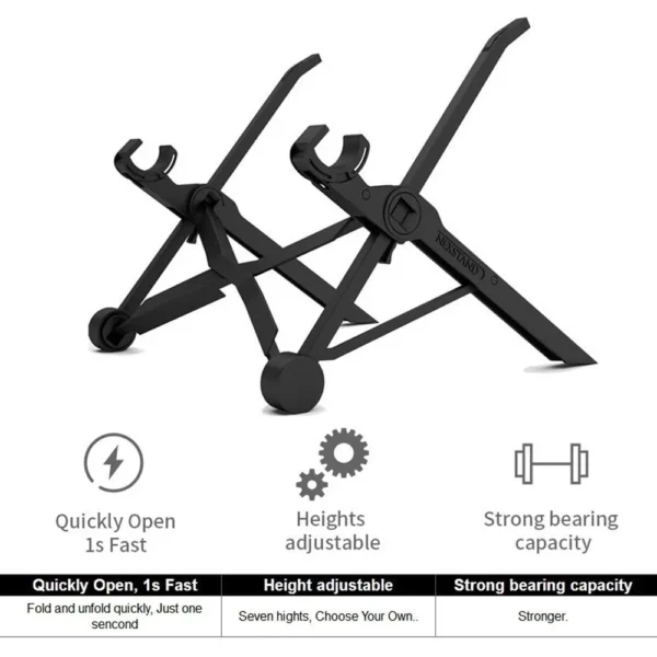 NEXSTAND K2 Laptop Stand Folding Portable Laptop Stand Viewing Angle Height Adjustable Bracket Laptop Accessories Cooling Holder - Image 2