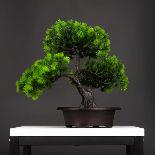 27cm Artificial Pine Plants Bonsai Fake Tree Ornaments Plastic Plants Landscape Simulation Tree for Home Room Desktop Decoration - Image 3