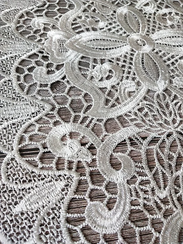 5Size Modern Lace White Water Soluble Embroidery Hollow Out Table Cloth Cover Flag Dining Tea Tablecloth Christmas Wedding Decor - Image 6