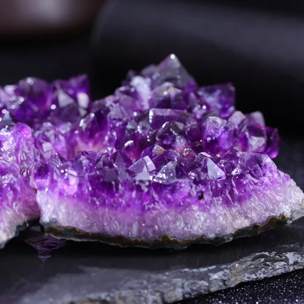 10-70g 30-50mm Amethyst Geode Natural Crystal Quartz Stone Wand Point Energy Healing Mineral Stone Rock Home Decor Geode - Image 3