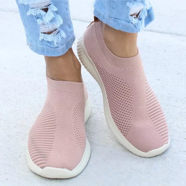 Women Flat Slip on White Shoes Woman Lightweight White Sneakers Summer Autumn Casual Chaussures Femme Basket Flats Shoes - Image 4