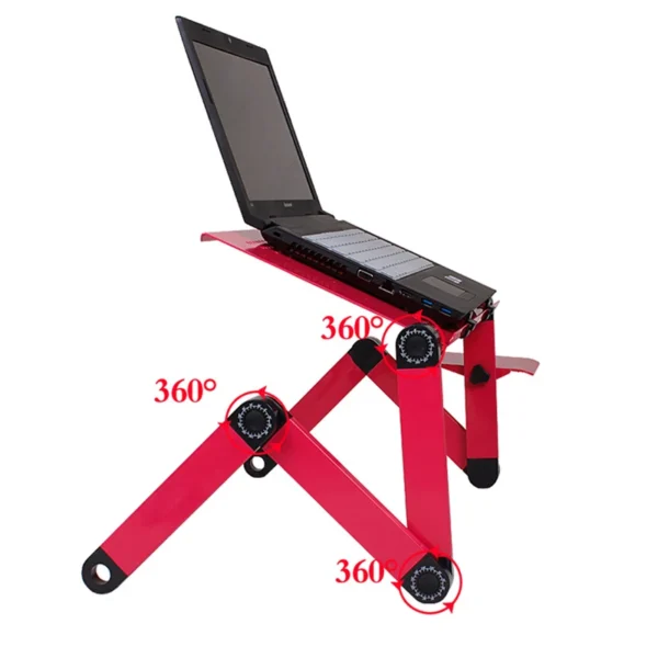 High Huality Foldable Computer Desks Bed Tray Laptop Notebook Lap  Portable Vented Adjustable Stand PC Folding Desk Table - Image 3