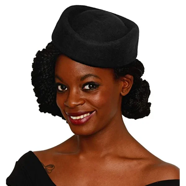 Wool Air Hostesses Pillbox Hat Millinery Making Fascinater Base Stewardess Oval Retro Cocktail Party Wedding Church Hats - Image 3