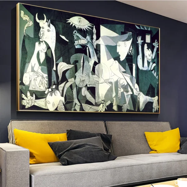 Picasso Famous Oil Painting Guernica Reproductions Canvas Art Poster Abstract Modernism Wall Picture Cuadros Home Decoration - Image 4