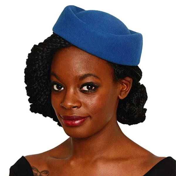 Wool Air Hostesses Pillbox Hat Millinery Making Fascinater Base Stewardess Oval Retro Cocktail Party Wedding Church Hats