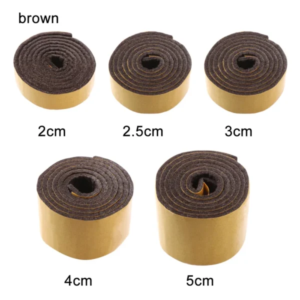 100CM/Roll Self-Adhesive Felt Furniture Leg Pad Anti-slip Mat Floor Protector Wear-resisting Table Chair Leg Sticky Back Bumper - Image 6