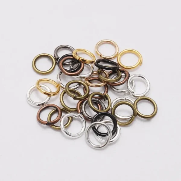 200pcs/lot 4-8 mm Jump Rings Split Rings Connectors For Diy Jewelry Finding Making Accessories Wholesale Supplies - Image 5