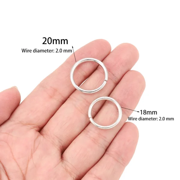 50-200pcs/lot 3-20mm Open Jump Rings Rose Gold Loops Split Rings Connectors for DIY Jewelry Making Findings Diy Accessories - Image 5