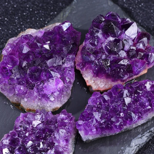 10-70g 30-50mm Amethyst Geode Natural Crystal Quartz Stone Wand Point Energy Healing Mineral Stone Rock Home Decor Geode - Image 2