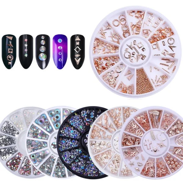 nail parts nail art glitter rhinestone Crystal gems jewelry Bead Manicure decoration accessories nail supplies for professionals - Image 3