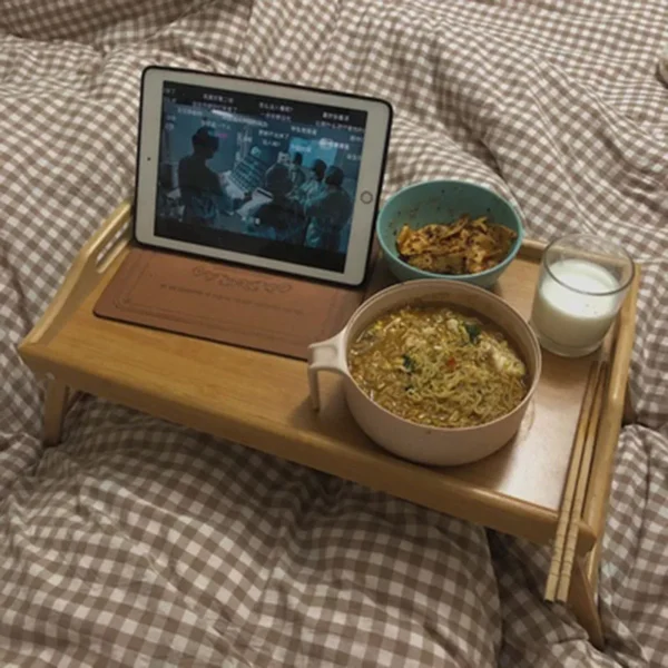 Computer Desk Window Tatami Table Foldable Laptop Stand Breakfast Plate Bed Tray Cozy Bedside Bay Room Desks Bedroom Furniture - Image 5