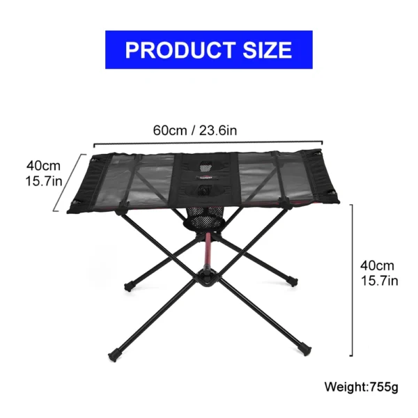 Widesea Camping Folding Table Tourist Picnic Pliante Dinner Foldable Travel Furniture Equipment Supplies Tourism Outdoor Fishing - Image 2