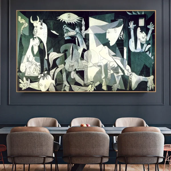 Picasso Famous Oil Painting Guernica Reproductions Canvas Art Poster Abstract Modernism Wall Picture Cuadros Home Decoration - Image 3