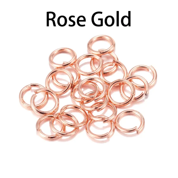 200pcs/lot 4-8 mm Jump Rings Split Rings Connectors For Diy Jewelry Finding Making Accessories Wholesale Supplies - Image 4