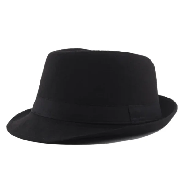 Autumn and Winter Woolen Top Hats, Jazz Hats, Men's and Women's British Retro Casual Stage Hats - Image 3