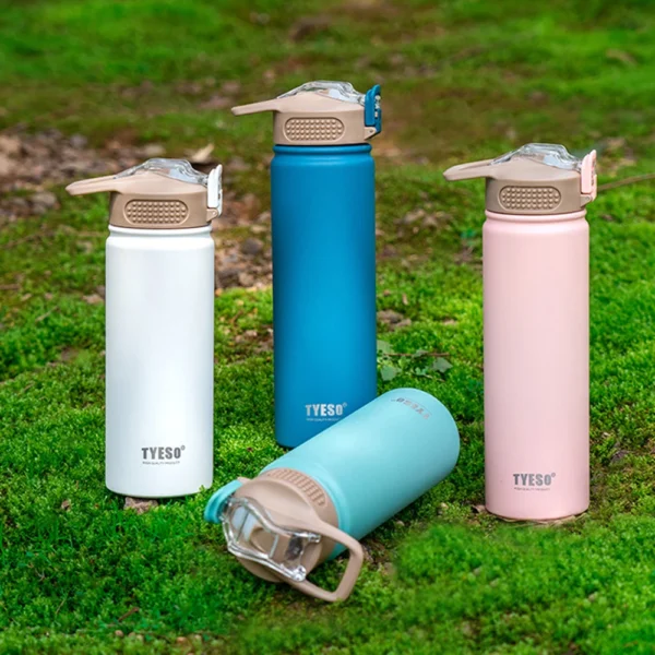 1pc Thermos Bottle with Straw 530ml 750ml Stainless Steel Thermal Cup Car Insulated Flask Water Tumbler for Outdoor Sports - Image 3