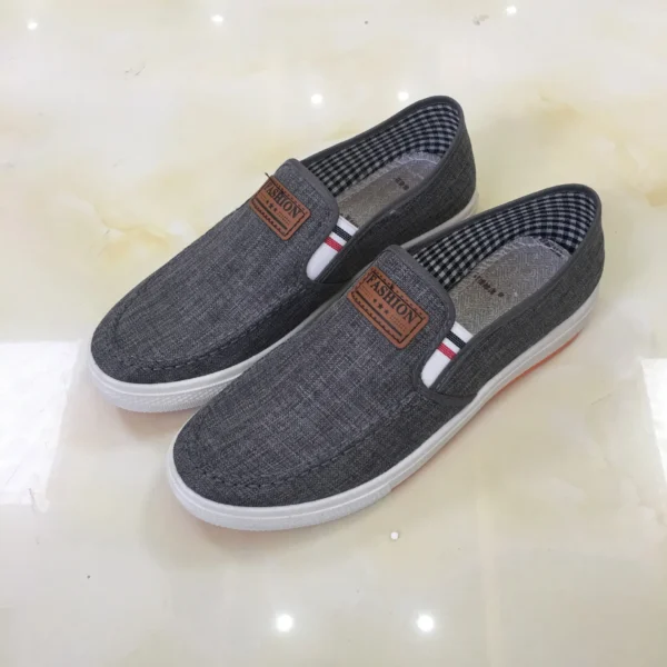 Men Casual Shoes Slip on Canvas Loafers Comfortable Walking Flats for Man Dude Non Slip Soft Moccasins Sneakers Summer - Image 4