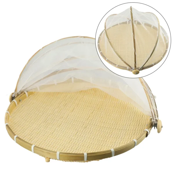 Woven Basket Anti-mosquito Net Fruit And Vegetable Basket Dustpan Small Basket Storage Basket Fruit Basket Food Bags Organizer - Image 4