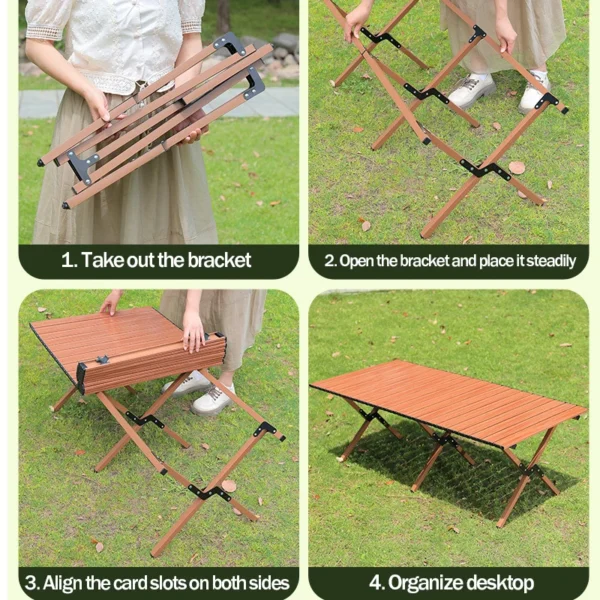 Foldable Table Portable Folding Tables Camping Desk Ultralight Carbon Steel Coffe Tables Hiking Fishing Supplies Barbecue - Image 6