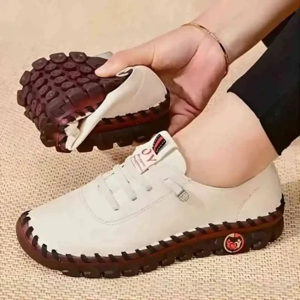 Women Summer Shoes Leather Handmade Shoes Mom Comfortable Lightweight Oxford Large Size Soft Sole Shoes ???ҧ?ӧ? ???֧ߧ?ܧѧ? ???֧?ߧ??