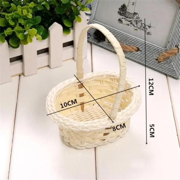 Mini Plastic Weaving Vegetable Fruit Picnic Garden Storage Basket Box Cosmetics Organizer Wedding Candy Gift Packing Basket - Image 6