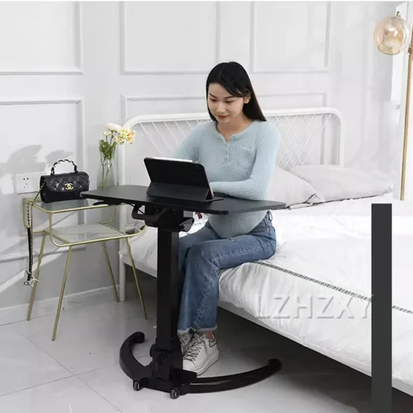 Lifting Computer Laptop Table Mobile Height Adjustable Folding Beside Laptop Notebook Table Portable Lazy Bed Standing Desk - Image 4