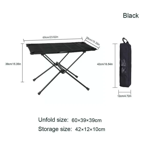 Outdoor Camping Table Portable Foldable Deskstrong Climbing Ultralight Picnic Tables Folding Load-bearing Hiking Aluminium - Image 6