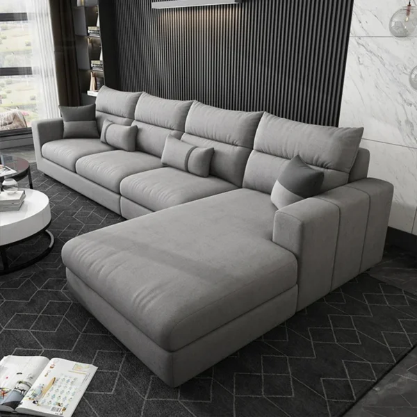 Designer Sectional Living Room Sofa Set Luxury Floor Fluffy Big Sofa Lazy Couch Modular Puff Canape Salon Home Furniture - Image 5