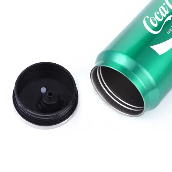 500ML Stainless Stee Thermos Cup Car Vacuum Flasks Portable Soda Can Insulated Water Bottle Travel Drink Cup Mug with Straw - Image 5