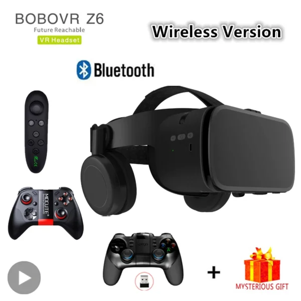 Bobo VR Bobovr Z6 Virtual Reality Glasses Bluetooth Headset 3D Viar Devices Helmet Lenses Goggle For Smartphone Phone Smart Game