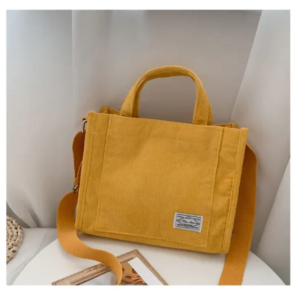 Women's Bag Corduroy New Small Square Bag Trendy Handbag Single Shoulder Diagonal Bag - Image 6