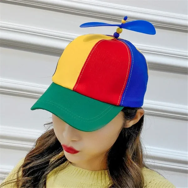 Funny Snapback Hat Helicopter Propeller Adventure Dad Hat Rainbow Bamboo Dragonfly Baseball Cap For Adult Kids Boys Girls - Image 5