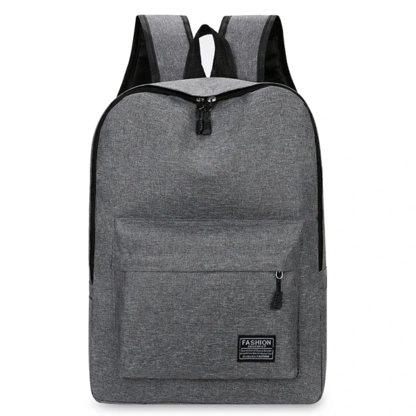 15 inches Versatile Backpack Trendy Washable Oxford Cloth Computer Bag Black Grey Blue Red School Student Backpack Unisex - Image 2