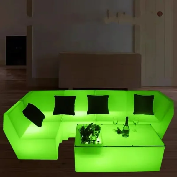 LED light sofa coffee table combination bar club KTV room card seat table and chair creative personality furniture counter chair - Image 6