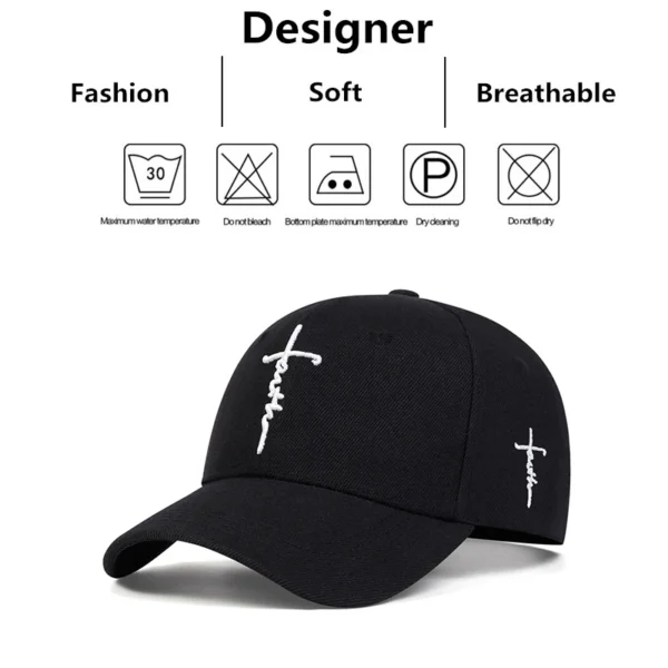 Fashion Faith Embroidery Baseball Cap Men Women Spring Summer Sun Hats Cotton Snapback Hat Unises Hip Hop Trucker Caps Gorras - Image 6