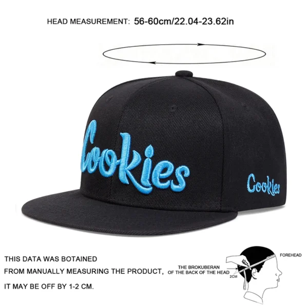 Unisex Cookies Embroidery Hip-hop Hats Spring Autumn Outdoor Adjustable Casual Baseball Caps Sunscreen Hat - Image 2