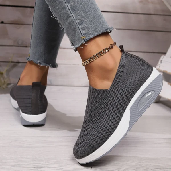 Fashion Socks Women Shoes Summer Lace-up Breathable Mesh Sneakers Fashion Casual Shoes Women's Soft Soles Non-slip Women's Shoes - Image 5