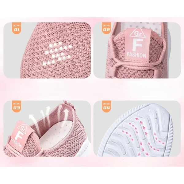 2023 Women's Casual Sneakers Summer Comfortable Breathable Platform Shoes Fashion Women Versatile Lace-up Shoe ?ܧ?????ӧܧ? ?ا֧ߧ?ܧڧ? - Image 6